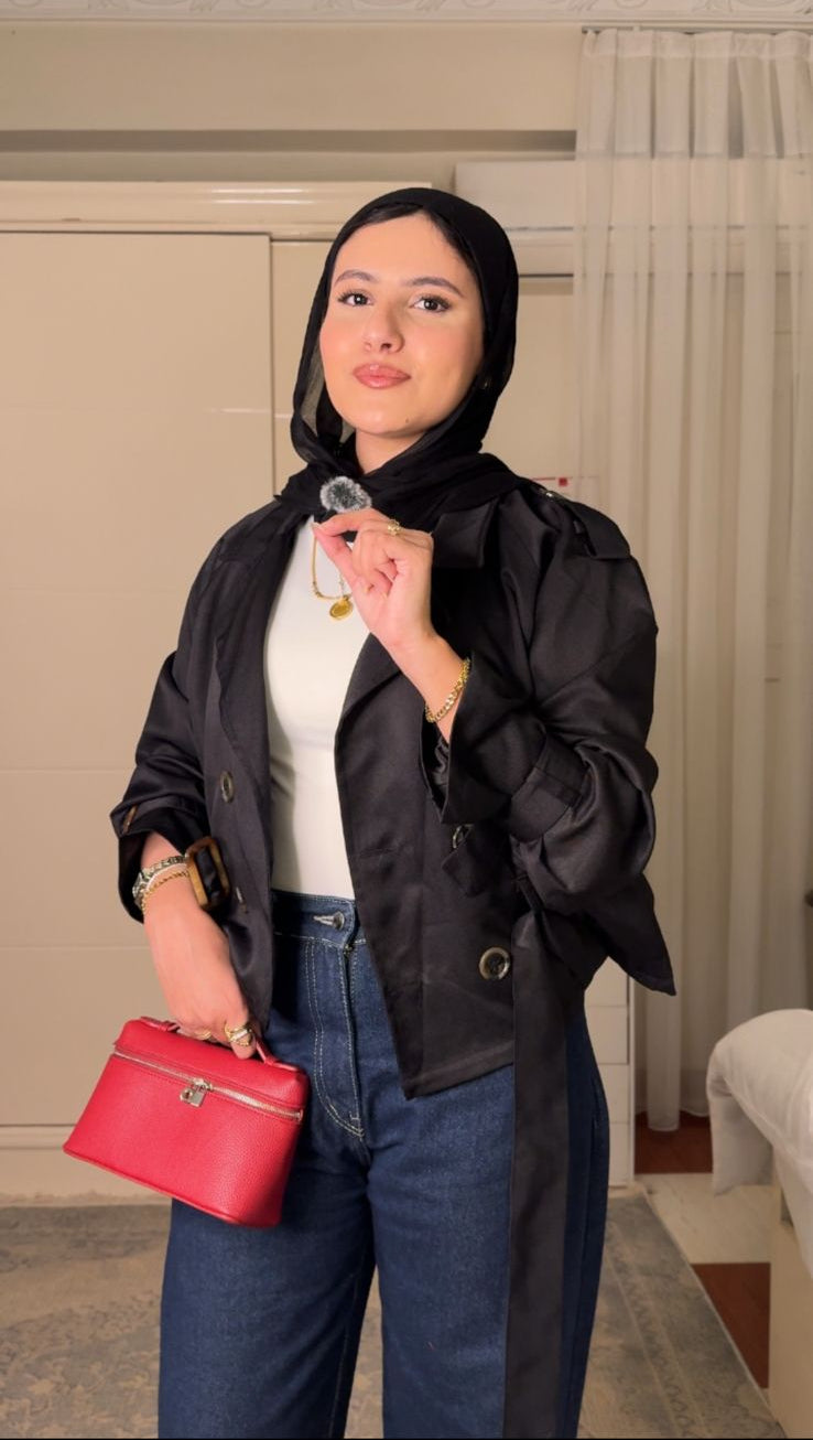 TK Double-Breasted Belted Trench Jacket