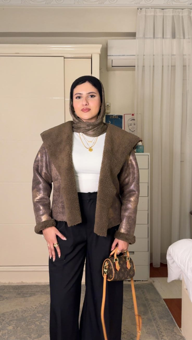 KG Leather Bomber Jacket