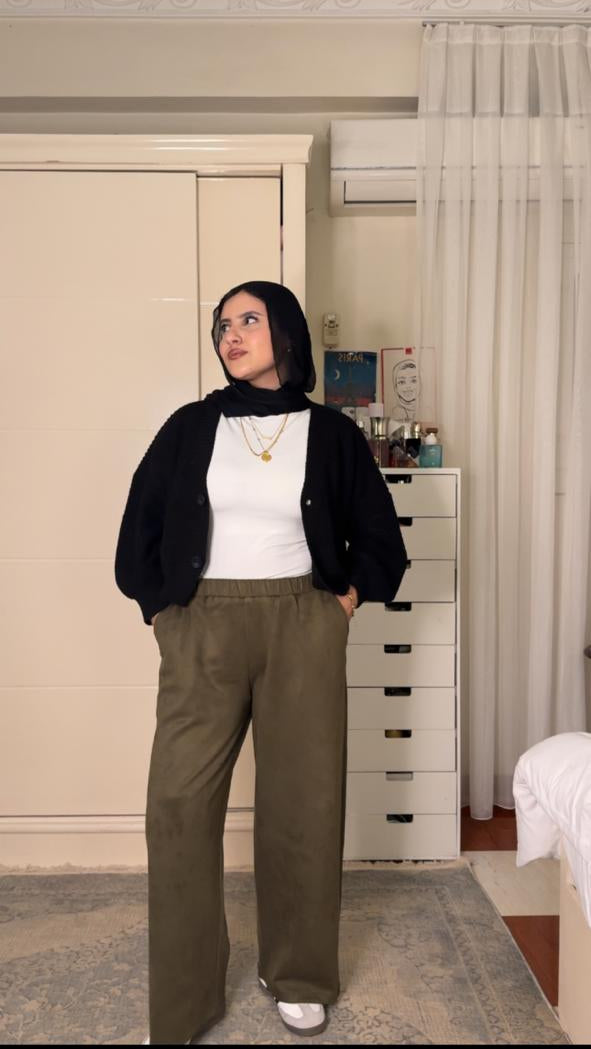 PA Wide-Leg Tailored Trousers