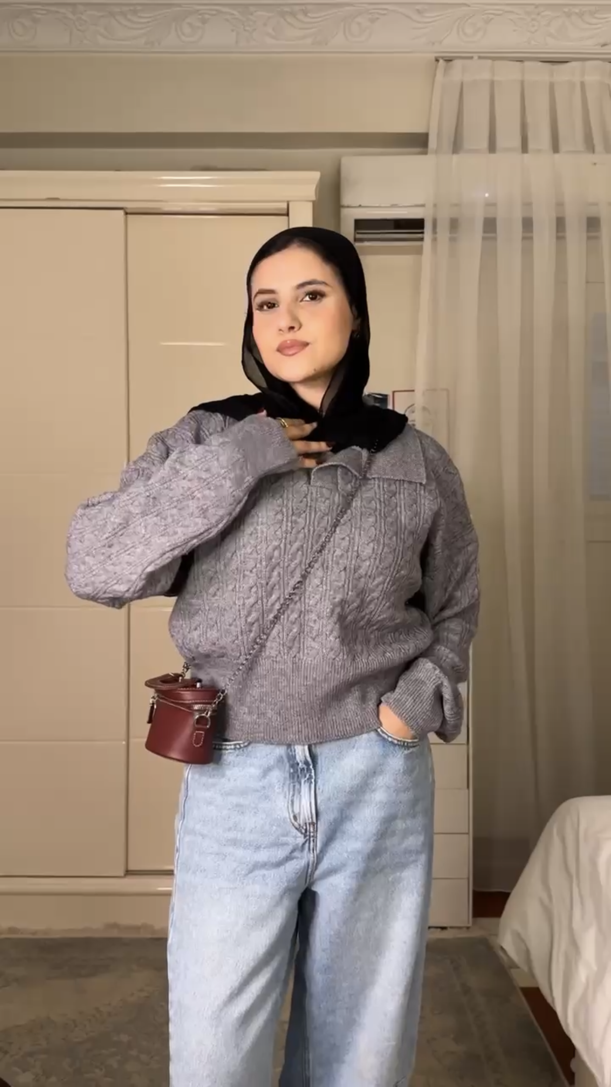 TM Textured Knit Sweater