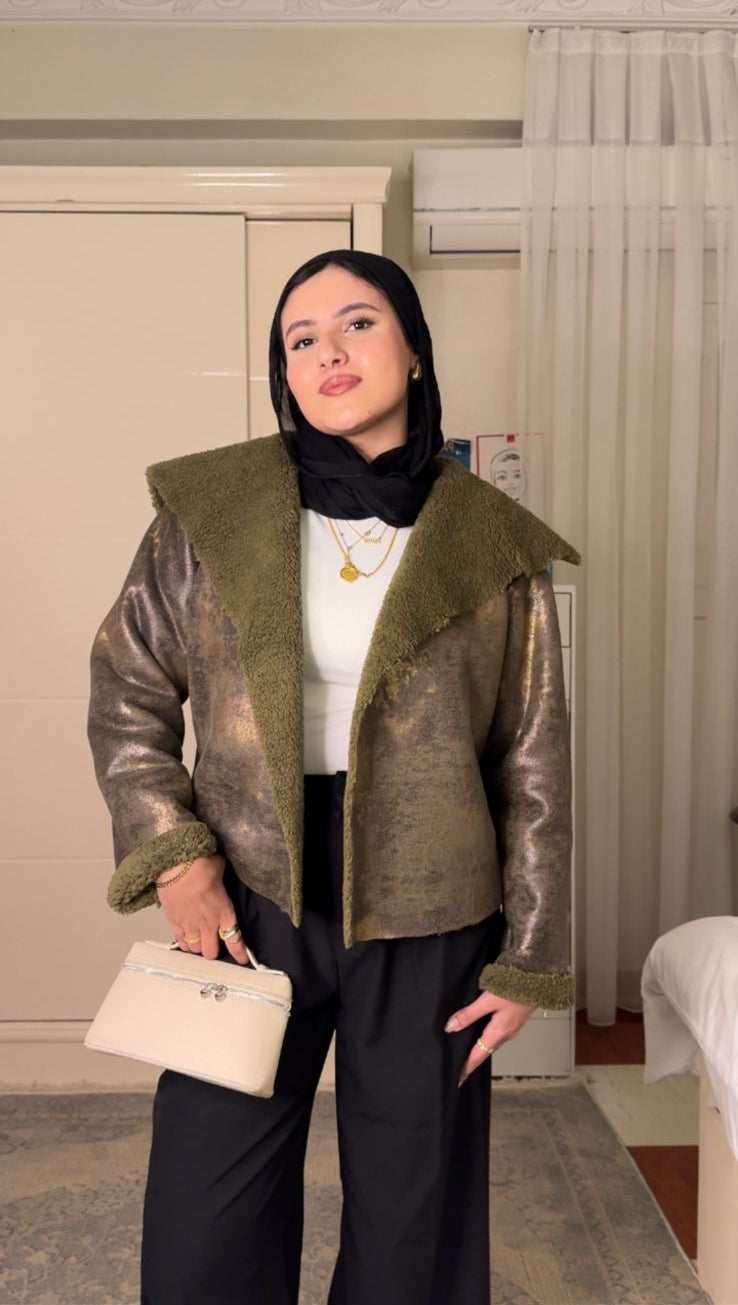 KG Leather Bomber Jacket